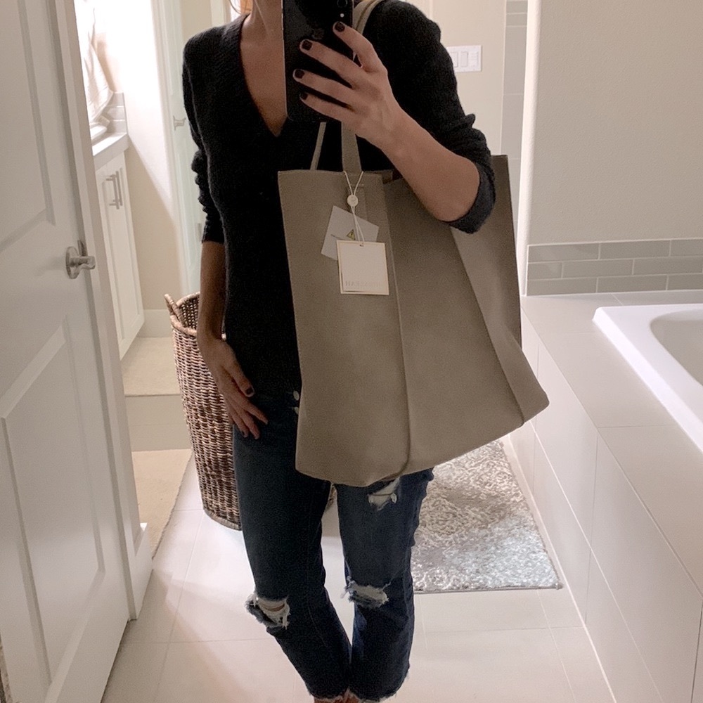 Shiraleah Blair Tote; stone color NWT